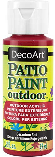 Deco Art Patio Paint 2oz-Geranium Red