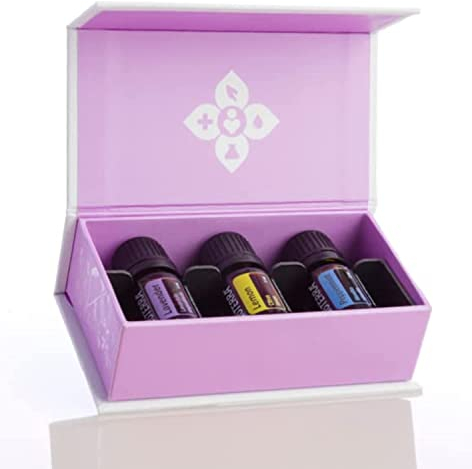 doTERRA Einführungs-Kit mit aromatischen Ölen Zitrone, Pfefferminze und Lavendel (je 5ml)