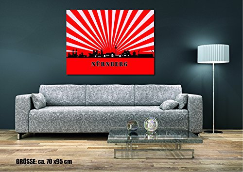 aina Wandtattoo Wandtsticker Skyline Nürnberg