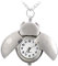 Fenkoo LadyBug Silber Zifferblatt Quarz Analog Halskette Uhr Frauen