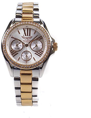 Aviator Rose Gold & Steel Ladies Watch AVX5701L28 With 3 Interchangeable Straps