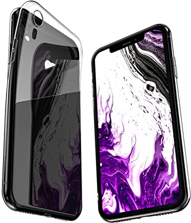 COVERbasics Cover compatibile con iPhone XR (AIRGEL) Custodia Slim in Silicone TPU Sottile con Bordo Protezione Fotocamera, Anti Ingiallimento ed Anti Graffio (Trasparente)