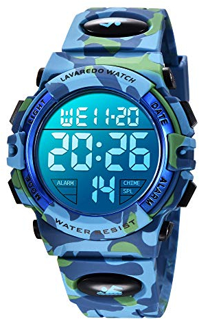 BEN NEVIS Digitaluhr für Kinder Jungen-50M Wasserdicht Sports Silikon Armbanduhr mit Wecker Stoppuhr Licht
