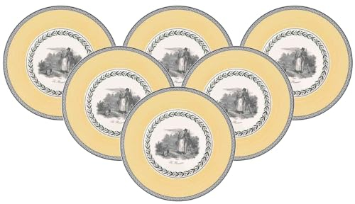 Villeroy & Boch 1010702660 Audun Chasse Lot de 6 Assiettes à Pain en Acier Inoxydable