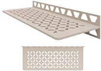 Schluter Systems Wandregal-W - Blumen-Design - Creme - (SWS1D5TSC) Kerdi-Line Duschzubehör