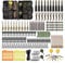 217stk Karpfen Zubehör Set Karpfenangeln Angelkoffer Anti Tangle Sleeve Line Aligner Köder Schraubenstopper Karpfenhaken Karpfen Gewichte für Köderherstellung Angelzubehör
