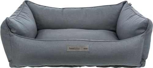 Trixie Farello-Bett, quadratisch, 100 × 70 cm, grau