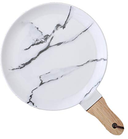 Pizza Horno Redondas 8 Bandeja de pizza redonda de mármol de cerámica del modelo Bandeja Pizza Service Junta Plato W / manijas, Snack-Plate, o queso y la bandeja de la galleta Molde para Pizza