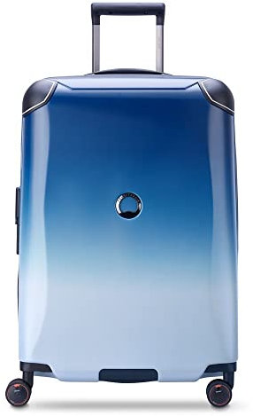 DELSEY PARIS - Delsey Cactus - Valise Moyenne Rigide - 66x43x30 cm - 72 Litres - L - Gradient Blanc / Bleu