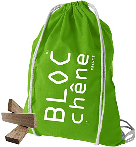 BLOC chêne - Sac Ecolo - Jeu de Construction de 200 planchettes pour Les Amoureux du Bois
