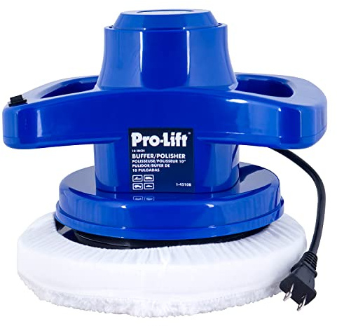 Pro-LifT 10-inch Buffer/Polisher - Powerful and User-Friendly Tool with 3200 RPM for Car Detailing,Blue