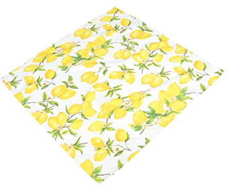 ABOOFAN Tischdecke Mit Zitronen Druck Obstdekor Sommertischdecken Ostertischdecke Aus Baumwolle Türdekoration Grillplatte Hochzeit Tischdecke Bankett Polyester Besteck Kaffetisch