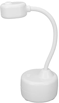Nail Gel Desk Lamp,White Adjusted Power Storage LED Manicure Gel Desk Light Gooseneck LED Nail Lamp for Nail Art
