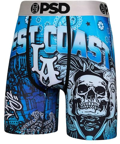 PSD Herren-Boxershorts mit Tierdruck, 17,8 cm Schrittlänge, atmungsaktiv und stützend, Herrenunterwäsche mit feuchtigkeitsableitendem Stoff, Lost Angel, Large