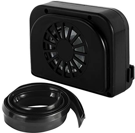 ISTOVO Solar Power Car Window Fan Auto Ventilator Cooling Vehicle Portable