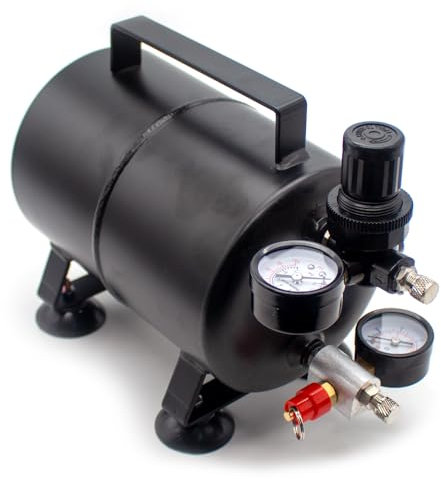 Toplionace 3L Tragbarer Luftpumpen Lagertank Mini Luftkompressor Gärtank Installationsfähiges Modell Lackier Lufttank G1/8 Gewinde