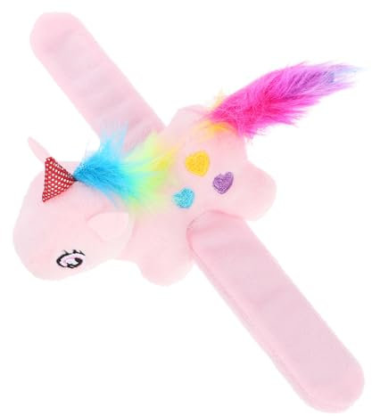 NOLITOY Abraza El Anillo Pulsera De Navidad Pulseras De Bofetadas Rellenas Pulsera De Unicornio Abrazador De Pulsera De Bofetada De Unicornio Manguito Lindo Premio Amar Niño Algodón Pp