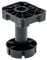 REJS Adjustable furniture heavy duty legs, black, plastic, sturdy, ideal for sofa, bed, cabinet, table - set of 4 (125-195mm)