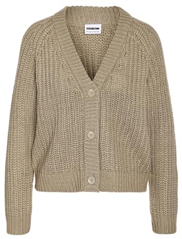 Noisy May Damen Nmcharlie L/S V-Neck Knit Cardigan Noos Strickjacken (1er Pack)
