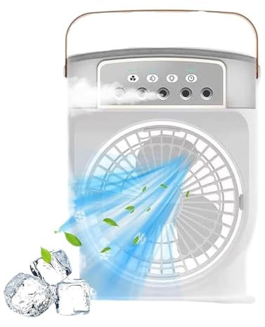 saVgu Polarlux Air Cooler, Polarlux Air Conditioner, Polarlux Ice Fan, Polar Lux Ice Fan, Polar Lux Air Conditioner, Portable Air Conditioner Fan, With 3 Wind Speed & 7 Colors LED Light(Fig-1)