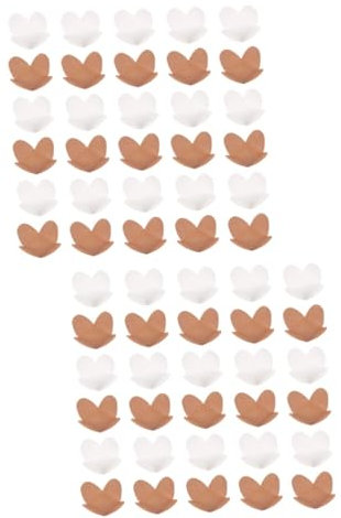 JEWEDECO 200pièces Plateau Compartiment Chocolat Support Fixe pour Bonbons Et Truffes Pratique Papier pour Événements Festifs Et Décoration De Confiseries