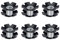 HOUSON 6PCS Fahrrad Sternmutter, Bike Ahead Steuersatz Vordergabel Sternmutterkern Fahrradgabel Steertubes Muttern
