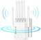 Répéteur WiFi,Amplificateur WiFi,repeteur WiFi Puissant avec 6 Antennes Puissantes,2 Ports LAN,Mode Répéteur & Routeur & AP,repeteur WiFi Exterieur Couverture WiFi de 300 m²,Facile à Installer (Blanc)