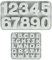 XTDMJ 2 Stück Silikonform Buchstaben und Silikonform Zahlen, A-Z Alphabets Silikonformen & 0-9 Silikonform Zahlen für Kinder, 3D Gießform Set für Schokoladenform Seifenform