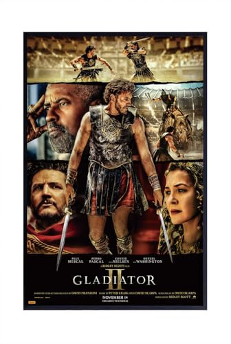 TESIOON Gladiator II Movie Poster Film #1 - Matte Wandposter Frameless Gift 11x17 inch(28cm x 43cm), Noframe