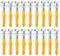 Lot de 18 chevilles M10 x 50 mm robustes pour mur de maçonnerie et vis à béton avec rondelle de fixation murale en zinc plaqué zinc, chevilles murales solides et vis pour support TV, antenne,