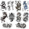 SSyang 10 Feuilles Tatouage Temporaire, Tatouage Ephemere Forme de Dragon, Faux Tatouages pour Adultes, Tatouage Preuve de l'eau, Tatouages Temporaires Autocollants Réalistes, pour Hommes et Femmes