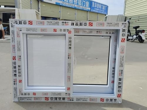 Generisch Dachfensterhaus für drinnen und draußen, verriegelbare horizontale Schiebefenster für Zuhause, Lastenanhänger, Wohnmobil, Schuppen, Spielhäuser und Hühnerställe, Kellerfenster aus Aluminium