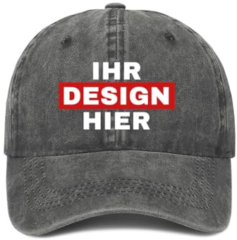 ERICAT personalisiert Cap personalisierte Basecap Baseball Cap mit Foto/Logo/Text gestalten Cap selbst gestalten,verstellbare Trucker-Kappe, lässige Sonnenschild-Kappe als Geschenk