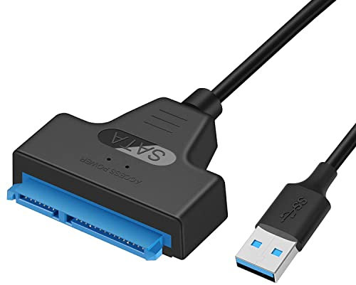 Cable sata to usb Adaptateur usb sata Compatible avec les disques durs externes et internes Adaptateur SSD/HDD 2,5 pouces Compatible avec les systèmes d'exploitation Windows, Mac et Linux