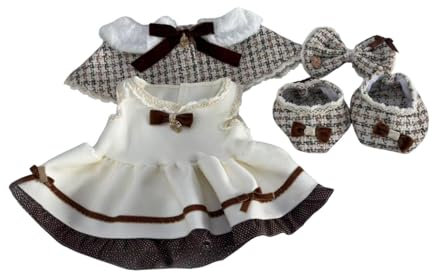 Luwecf Puppenkleid Und Schal für Puppenfotos, DIY Kostüme für 58 cm