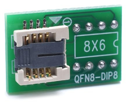 QFN8/WSON8/MLF8/MLP8/DFN8 TO DIP8 SOCKET/ADAPTER Für Die IC Chip Programmierung Und Test Für 6x5mm Und 8x6mm Chiplötlosenadapter