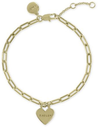 RADLEY 18ct Gold Plated Heart Charm Bracelet