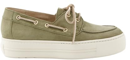 Paul Green Damen - Slipper & Mokassin 1197-089 in grün Rauleder
