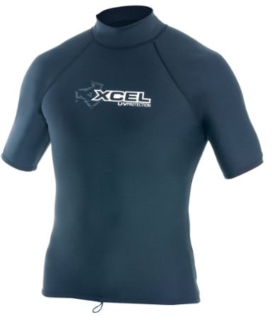 Xcel Herren Rashguard 4-Way Stretch Short Sleeve Basic, Herren, schwarz, XXX-Large