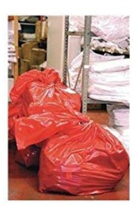 EAST RIDING SACK RSB/4 Laundry Soluble Strip Bags, 457 mm x 711 mm x 965 mm, 80 L, Red (Pack of 200)