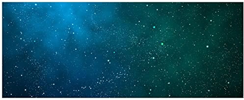 Wallario Poster - Sternenhimmel - Milchstraße und Sterne bei Nacht in Premiumqualität, Größe: 50 x 125 cm