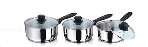 3 Piece INDUCTION Saucepan Set