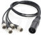 Y Splitter Stromkabel XLR 4 Pin auf 4 x Hirose 4 Pin Stecker für Soundgeräte 688 664 Zoom F8