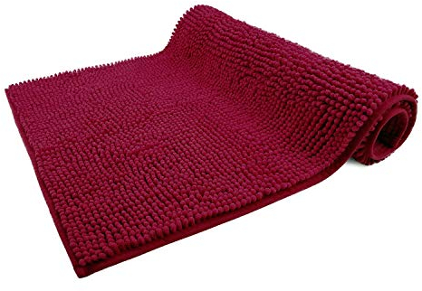 WohnDirect Badematte 70 x 120 cm | Beere | rutschfest & Waschbar, Badezimmerteppich zum Set kombinierbar, Badvorleger, WC Garnitur, Badteppich, Oeko-TEX Zertifiziert