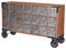 Lowboard „LOFT Studio“ – Apothekerschrank auf Rollen | 21 Schubladen | Holz & Metall | Barschrank im Industrial Design lof060 Palazzo Exklusiv