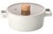 Fika NEOFLAM Mini-Topf für Herde und Induktion, Holzknopf und Glasdeckel, hergestellt in Korea (17,8 cm)