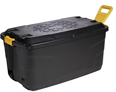 Strata 145 Litre Heavy Duty Storage Trunk with Wheels & Handle