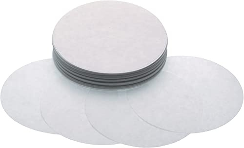 MAQA 500 gr Carta forno rotonda antiaderente, Disco di carta diametro 10-11-13-15 cm, fogli di carta da forno per Hamburger 15 cm