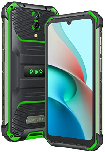 Blackview BV7200 Outdoor Handy ohne Vertrag, 50MP Dual Kamera, Helio G85 6GB+128GB, IP68 Android 12 Robust Smartphone, 6.1'' HD+ Display, Box Lautsprecher, Handschuh Modus, 5180mAh Akku, NFC Grün