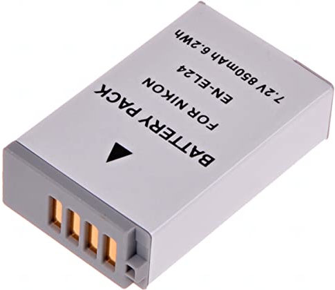 T6 Power Akku für Nikon 1 J5, Li-Ion, 7,2 V, 850 mAh (6,1 Wh) grau